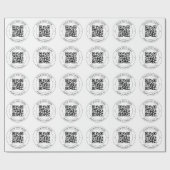 Papier Cadeau Téléchargez votre propre code QR et votre texte pe (Plat)