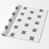 Papier Cadeau Téléchargez votre propre code QR | Motif répétitif (Déroulé)