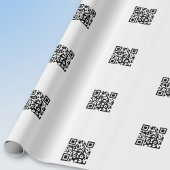 Papier Cadeau Téléchargez votre propre code QR | Motif répétitif
