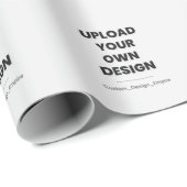 Papier Cadeau Téléchargez Votre Propre Création Ici | Modèle Per (Coin rond)