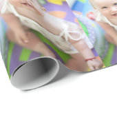 Papier Cadeau Téléchargez votre propre photo. Unique (Coin rond)