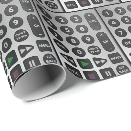 Papier Cadeau Télécommande TV (Coin rond)