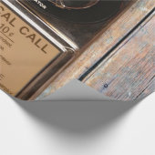 Papier Cadeau Téléphone antique rotatif payant rude (Coin)