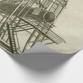 Papier Cadeau Télescope ÉQUIPEMENT SCIENTIFIQUE D'Antiquité 18E  (Coin)