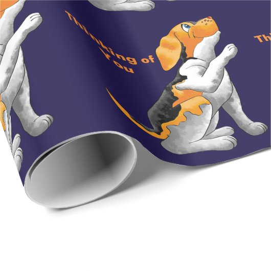 Papier Cadeau télescope pour chiens (Coin rond)