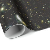 Papier Cadeau Télescope spatial Hubble Champ profond (Coin rond)