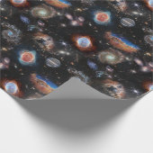 Papier Cadeau Téléscope spatial JWST James Webb Collage photo (Coin)