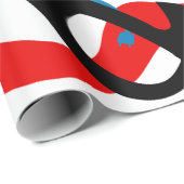 Papier Cadeau Télévision bleue (Coin rond)