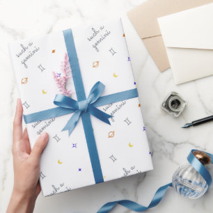 Papier Cadeau Telle Gemini (couleurs rétro)