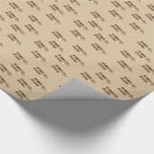 Papier Cadeau Tellement de bois amusant charpentier menuisier ma (Coin)