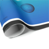 Papier Cadeau Température chaude froide du système solaire de la (Coin rond)