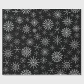 Papier Cadeau Tempête de neige chic (Plat)