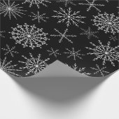 Papier Cadeau Tempête de neige chic (Coin)