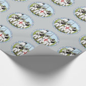 Papier Cadeau Temple des chevaliers médiévaux (Coin)