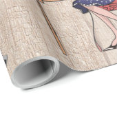 Papier Cadeau Temps de pause magique créative avec amis (Coin rond)