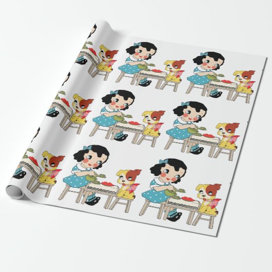 Papier Cadeau Temps de thé (Déroulé)