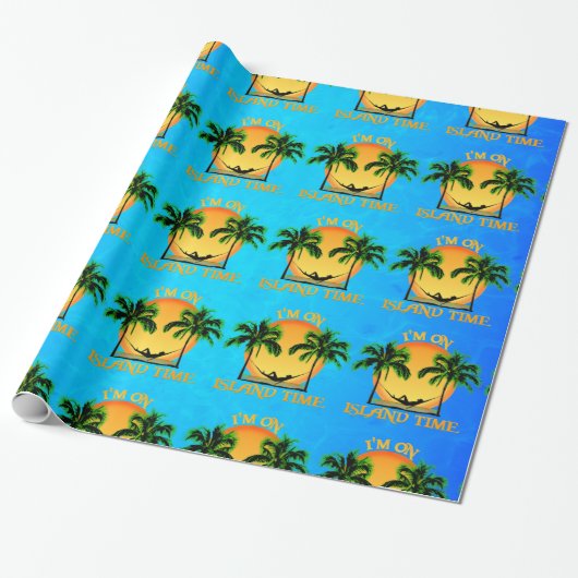 Papier Cadeau Temps d'île (Déroulé)