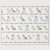 Papier Cadeau Temps personnalisable pour PAWTY Corgi (Plat)