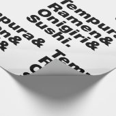 Papier Cadeau Tempura & Ramen & Onigiri & Sushi. (Coin)