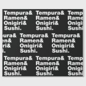 Papier Cadeau Tempura & Ramen & Onigiri & Sushi. (Plat)