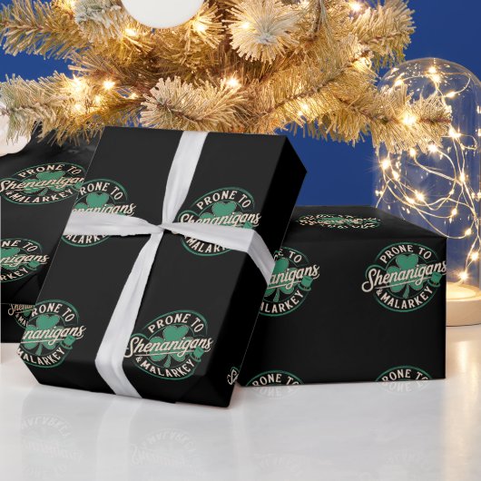 Papier Cadeau Tendance aux farces et au baratin de la Saint-Patr (Vacances)