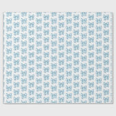 Papier Cadeau Tendance Coquette Motif Arc-en-ciel Bébé Bleu (Plat)