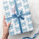 Papier Cadeau Tendance Coquette Motif Arc-en-ciel Bébé Bleu<br><div class="desc">Papier d'emballage à ruban bleu bébé aquarelle. Ajoutez une touche douce et élégante à vos cadeaux avec ce papier d'emballage charmant présentant un motif de ruban aquarelle bleu bébé. Parfait pour une baby shower pour garçon ou une douche de mariée avec un thème "Quelque chose de bleu avant de se...</div>