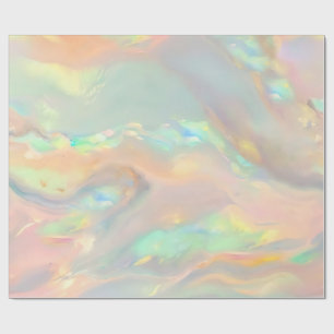 Papier Cadeau Tendance couleur fausse opale holographique