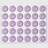 Papier Cadeau Tendance Halloween Éffrayant pourpre Monster Eyes (Plat)