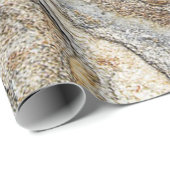 Papier Cadeau Tendance Marbre Granite Pierre Texture (Coin rond)