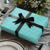 Papier Cadeau Tendance moderne zigzag sarcelle