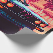 Papier Cadeau Tendances Synthwave - BMW Classics AI-Génération A (Coin)