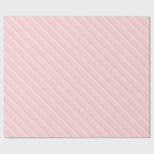 Papier Cadeau Tendances Tons de couleur pêche rose pastel rayure (Plat)