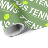 Papier Cadeau Tennis (Coin rond)