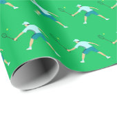 Papier Cadeau Tennis (Coin rond)