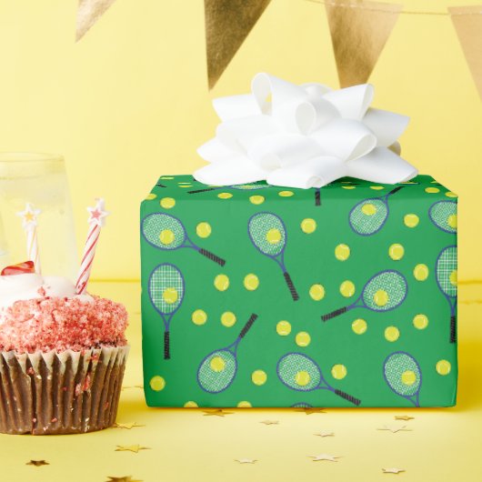 Papier Cadeau Tennis Anniversaire (Fête d'anniversaire)