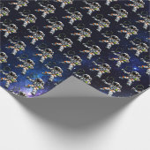 Papier Cadeau Tennis Astronaute (Coin)