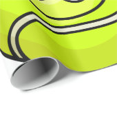 Papier Cadeau Tennis Ball Face (Coin rond)