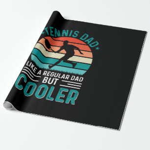 Papier Cadeau Tennis Papa Retro Sunset