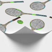 Papier Cadeau Tennis Papier d'enveloppement (Coin)