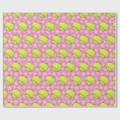 Papier Cadeau Tennis personnalisable (Plat)