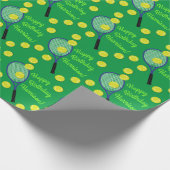 Papier Cadeau Tennis Sports Anniversaire (Coin)