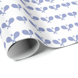 Papier Cadeau Tennis Sports Ball Racket Tennis