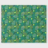 Papier Cadeau Tennis Vert (Plat)