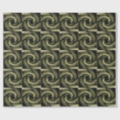 Papier Cadeau tentacules de monstre vert (Plat)