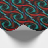 Papier Cadeau Tentacules rouges et verts (Coin)