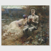 Papier Cadeau Tentation de Sir Percival (Chevalier médiéval) (Plat)