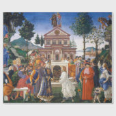 Papier Cadeau Tentations du Christ, Sandro Botticelli (Plat)