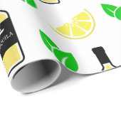 Papier Cadeau Tequila & Lemon (Coin rond)