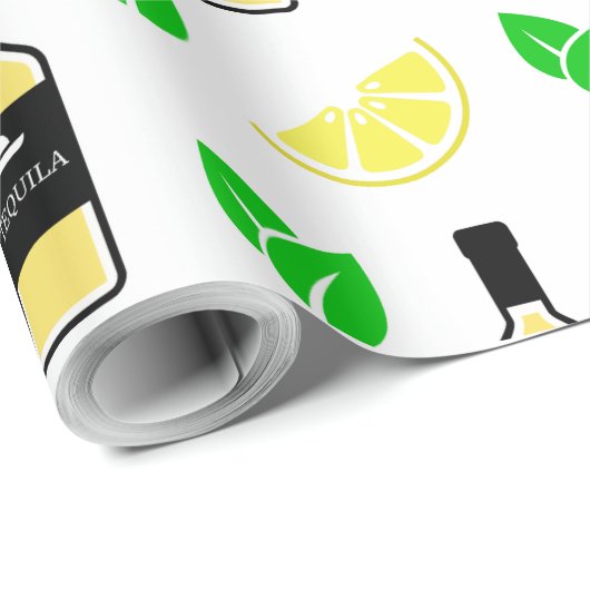 Papier Cadeau Tequila & Lemon (Coin rond)